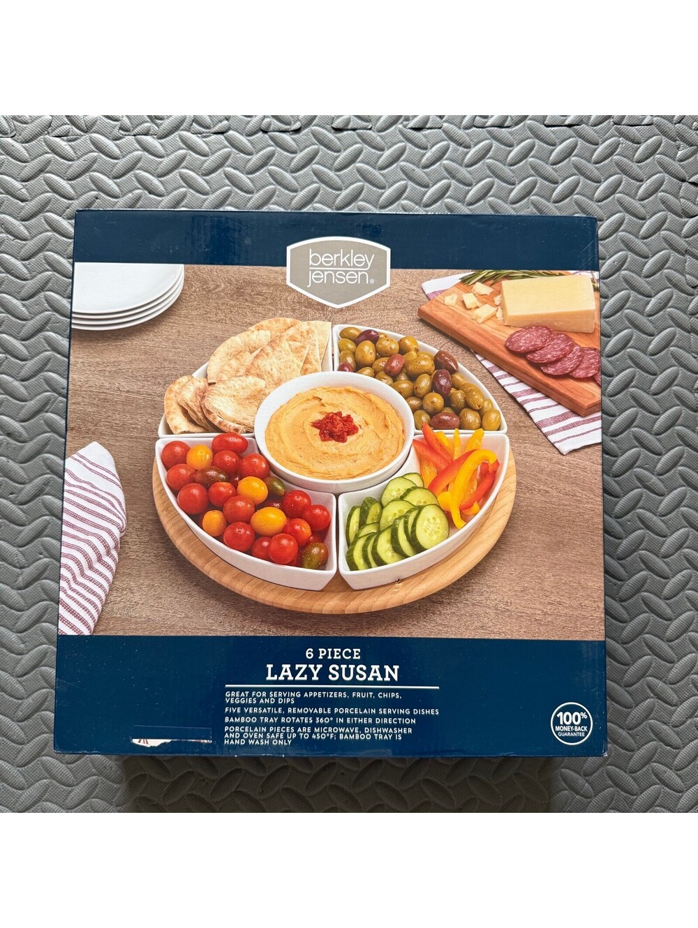 Berkley Jensen 6 Piece Lazy Susan Serving Tray
